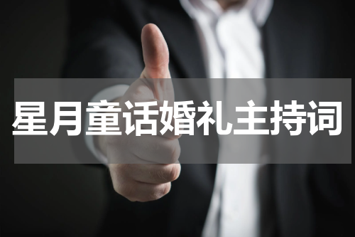 星月童话婚礼主持词