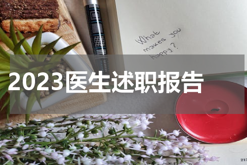 2023医生述职报告