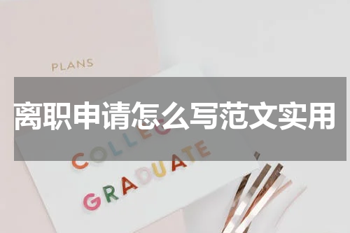 离职申请怎么写范文实用
