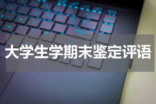 大学生学期末鉴定评语