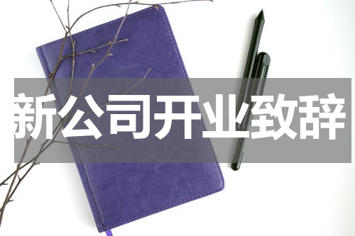 新公司开业致辞
