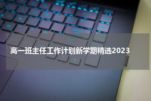 高一班主任工作计划新学期精选2023