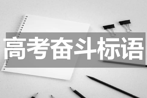 高考奋斗标语