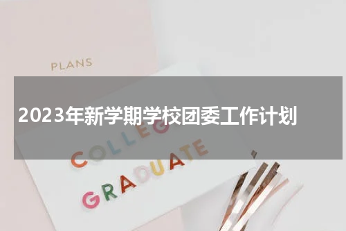2023年新学期学校团委工作计划