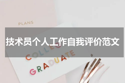 技术员个人工作自我评价范文