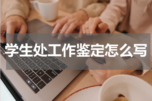 学生处工作鉴定怎么写