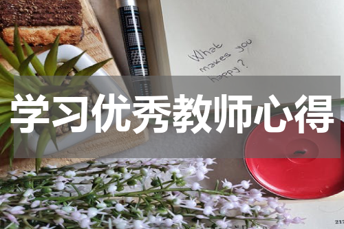 学习优秀教师心得
