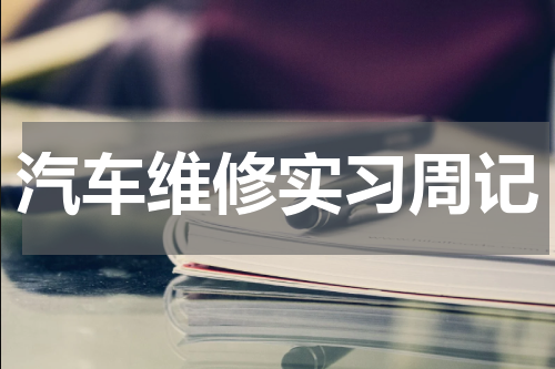 汽车维修实习周记