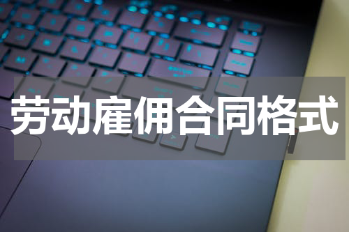劳动雇佣合同格式