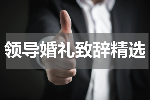 领导婚礼致辞精选