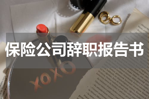 保险公司辞职报告书