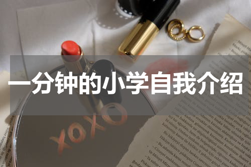 一分钟的小学自我介绍
