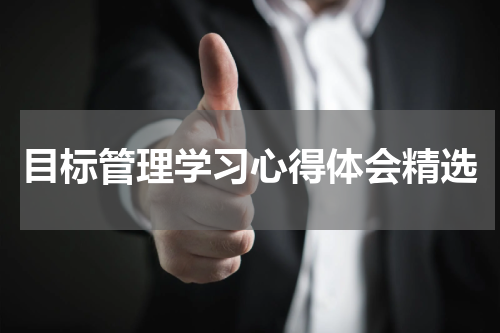 目标管理学习心得体会精选
