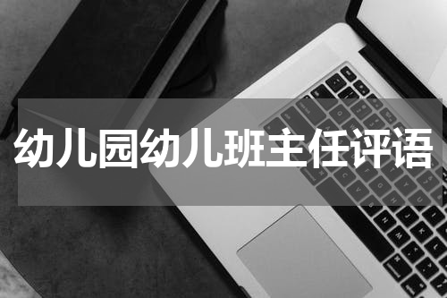 幼儿园幼儿班主任评语