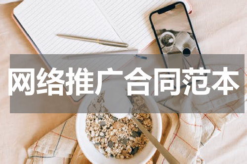 网络推广合同范本