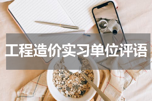 工程造价实习单位评语