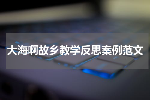 大海啊故乡教学反思案例范文