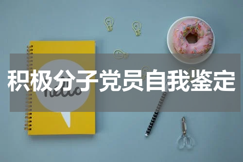 积极分子党员自我鉴定