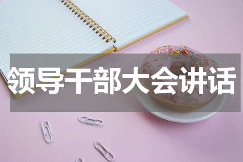 领导干部大会讲话