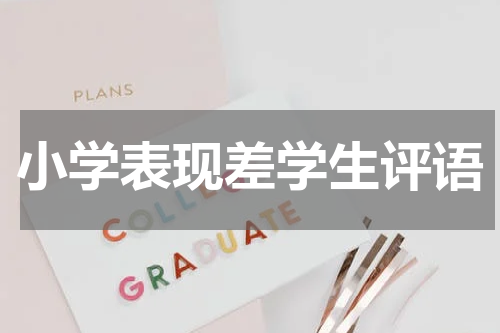 小学表现差学生评语
