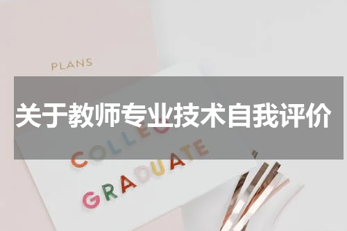 关于教师专业技术自我评价