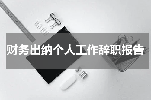 财务出纳个人工作辞职报告