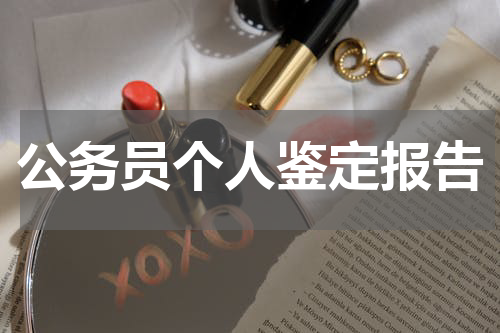 公务员个人鉴定报告