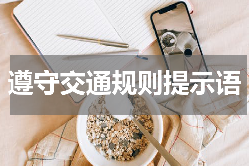 遵守交通规则提示语