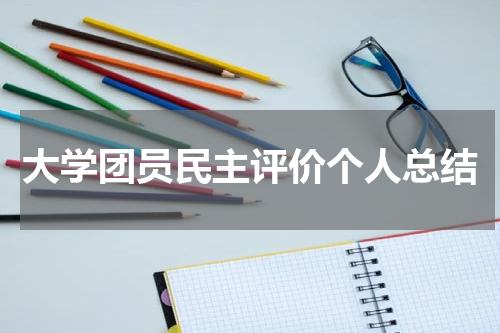 大学团员民主评价个人总结