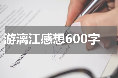 游漓江感想600字