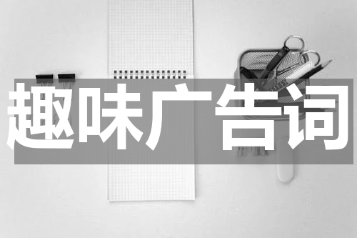 趣味广告词