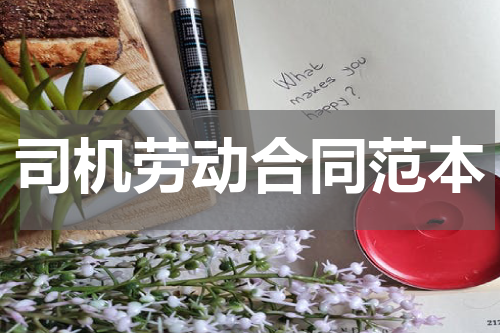 司机劳动合同范本