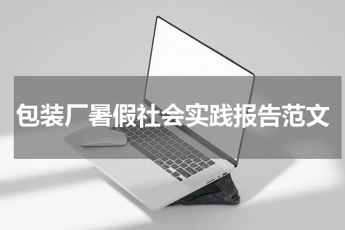 包装厂暑假社会实践报告范文