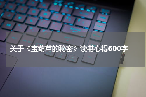 关于《宝葫芦的秘密》读书心得600字