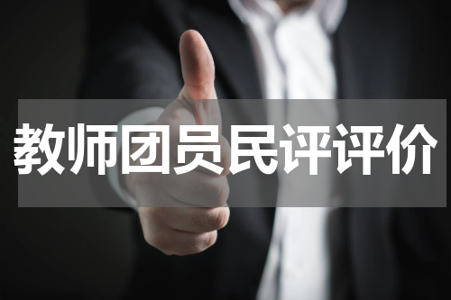 教师团员民评评价