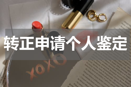 转正申请个人鉴定