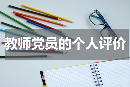 教师党员的个人评价