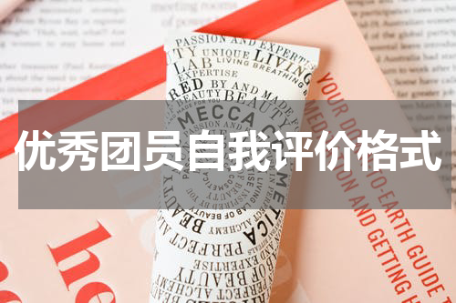 优秀团员自我评价格式