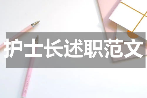护士长述职范文