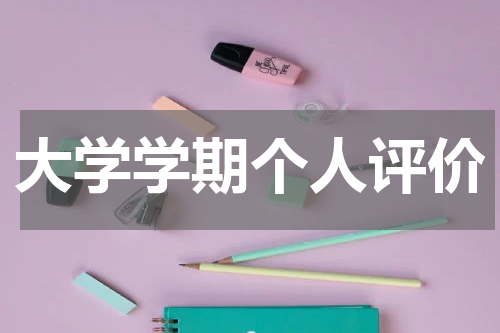 大学学期个人评价