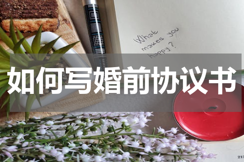 如何写婚前协议书