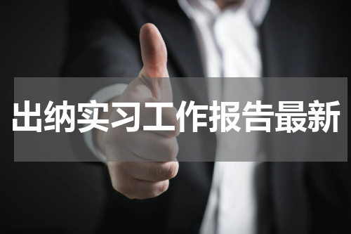 出纳实习工作报告最新