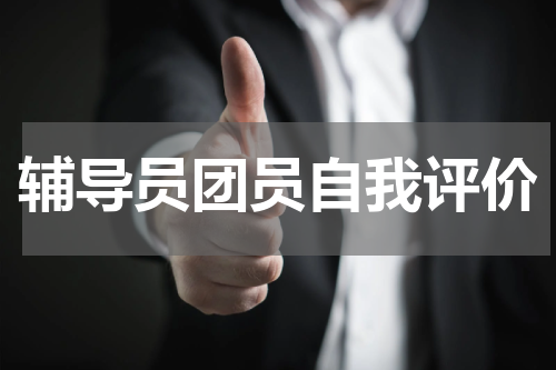 辅导员团员自我评价