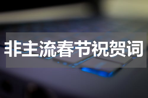 非主流春节祝贺词