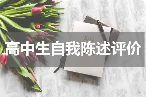 高中生自我陈述评价