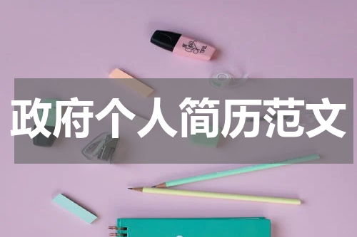 政府个人简历范文