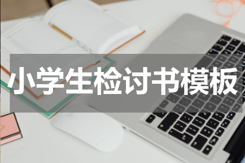 小学生检讨书模板