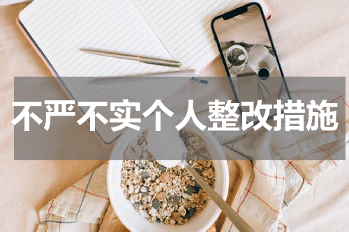 不严不实个人整改措施