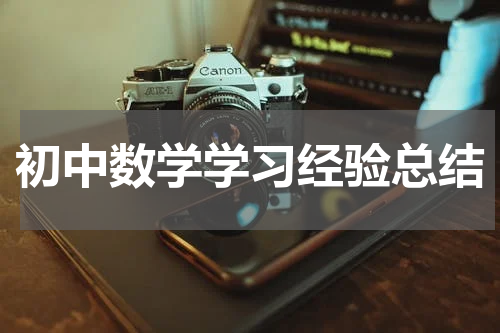 初中数学学习经验总结