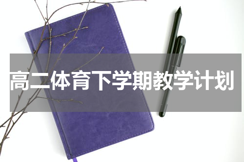 高二体育下学期教学计划